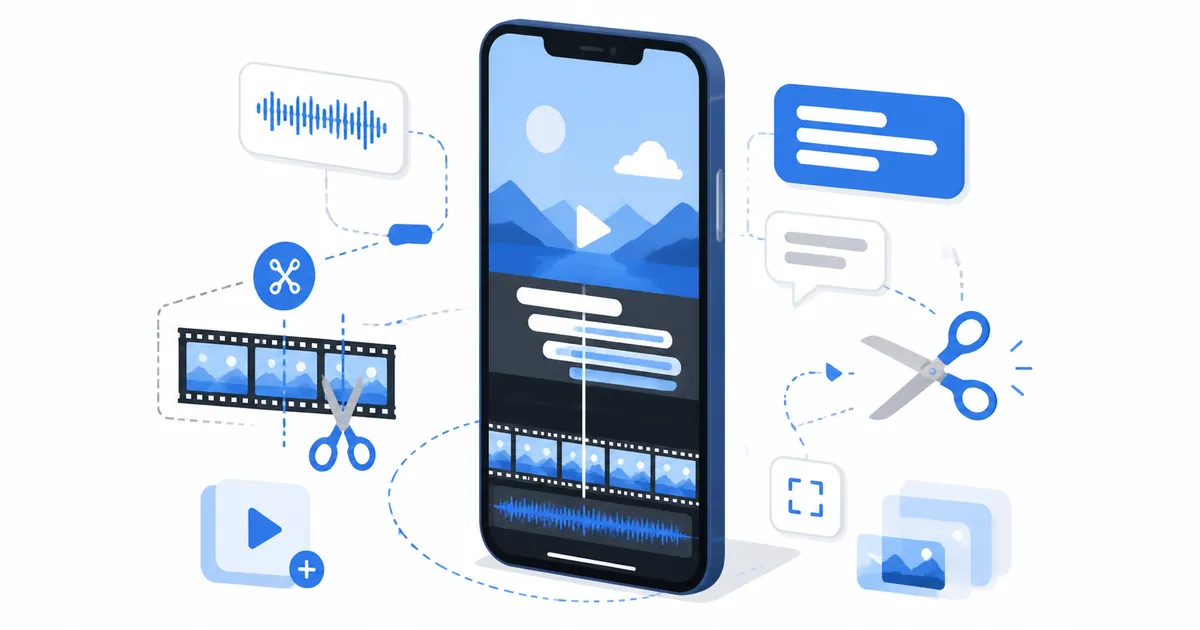 YouTube動画編集 AI 自動化でショート動画を編集するイメージ