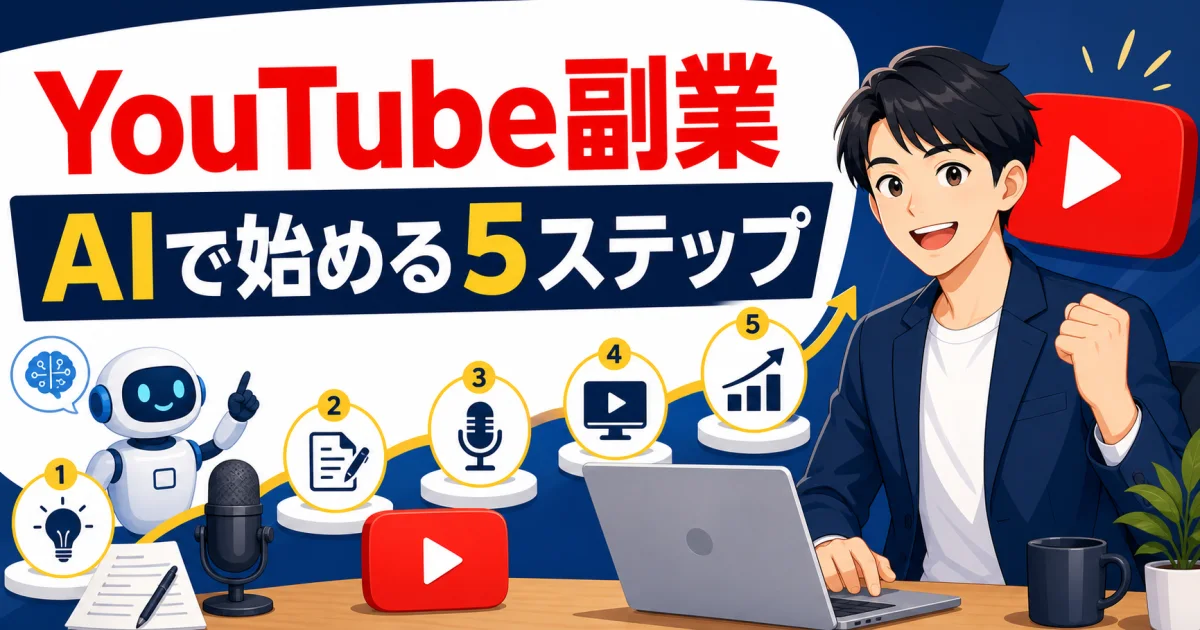 AI YouTube 副業 始め方｜AIで始める5ステップ