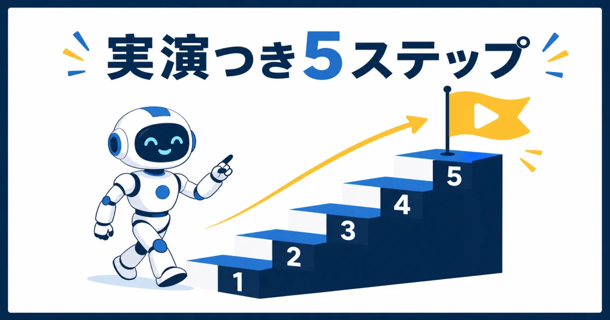 AI YouTube 副業 始め方｜実演つき5ステップ