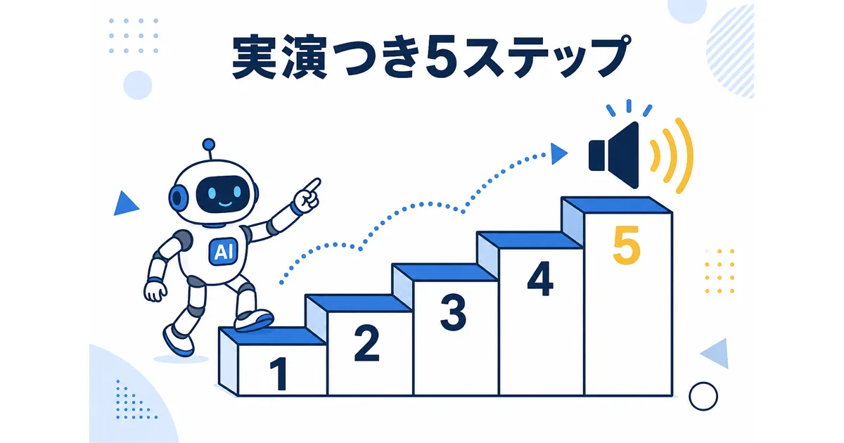 YouTube×AI音声合成の完全ガイド|VOICEVOXからElevenLabsまで徹底解説_5ステップ YouTube AI音声合成 ガイド|実演つき5ステップ