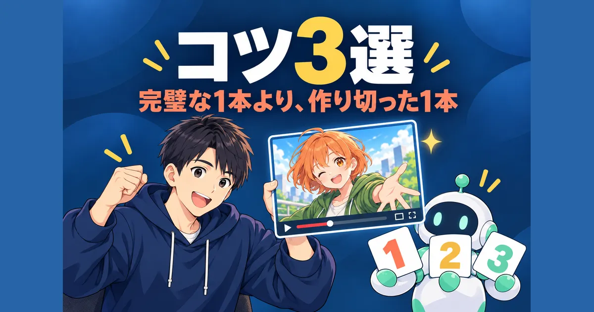 YouTube AIアニメ 動画制作 ガイド｜AIアニメを上手に作るコツ3選